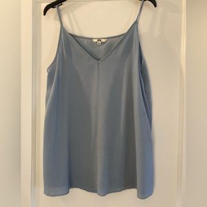 Uniqlo slate blue tank/camisole